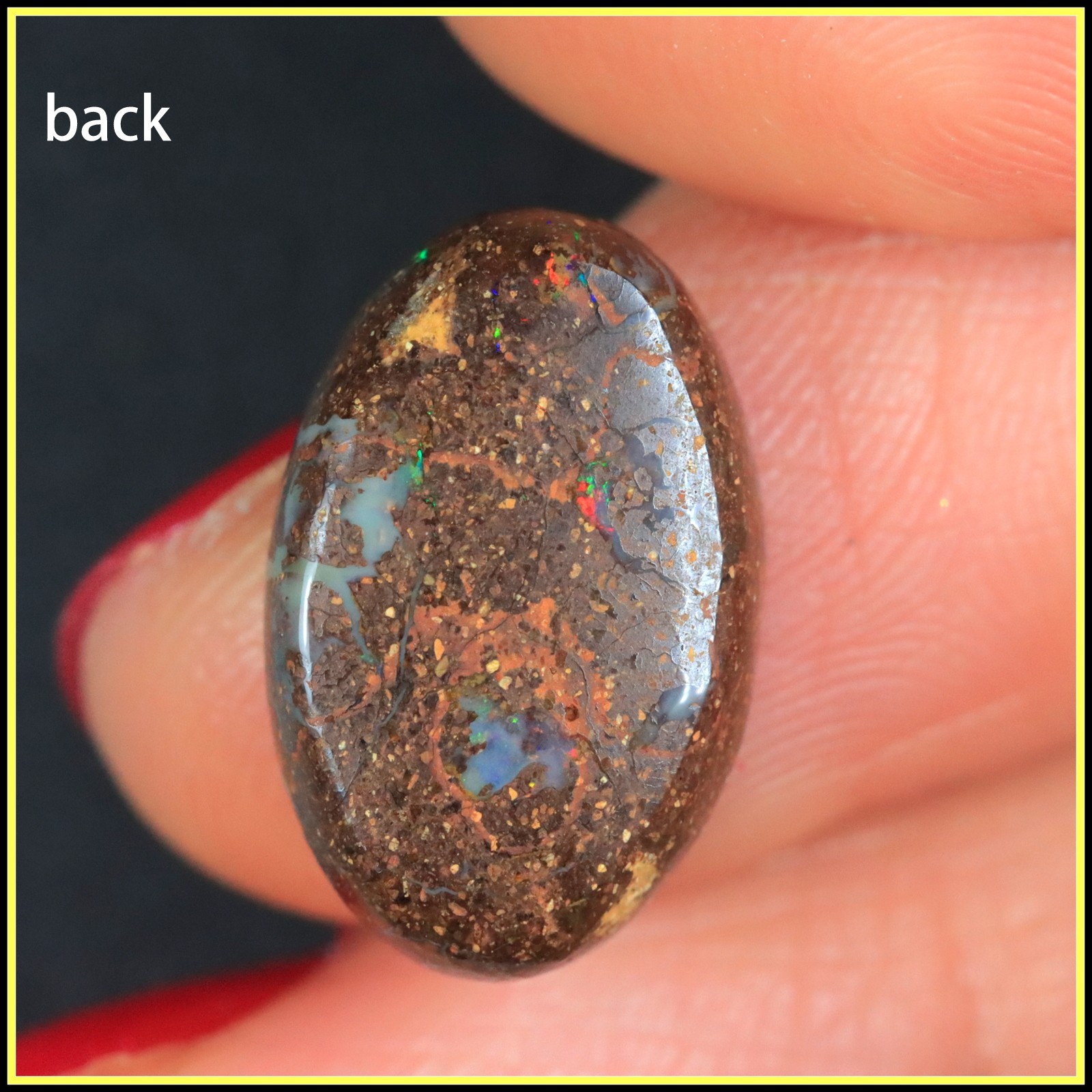 6.65ct AUSTRALIAN Boulder MATRIX Opal Stone Kucina Opals for Jewelry makers