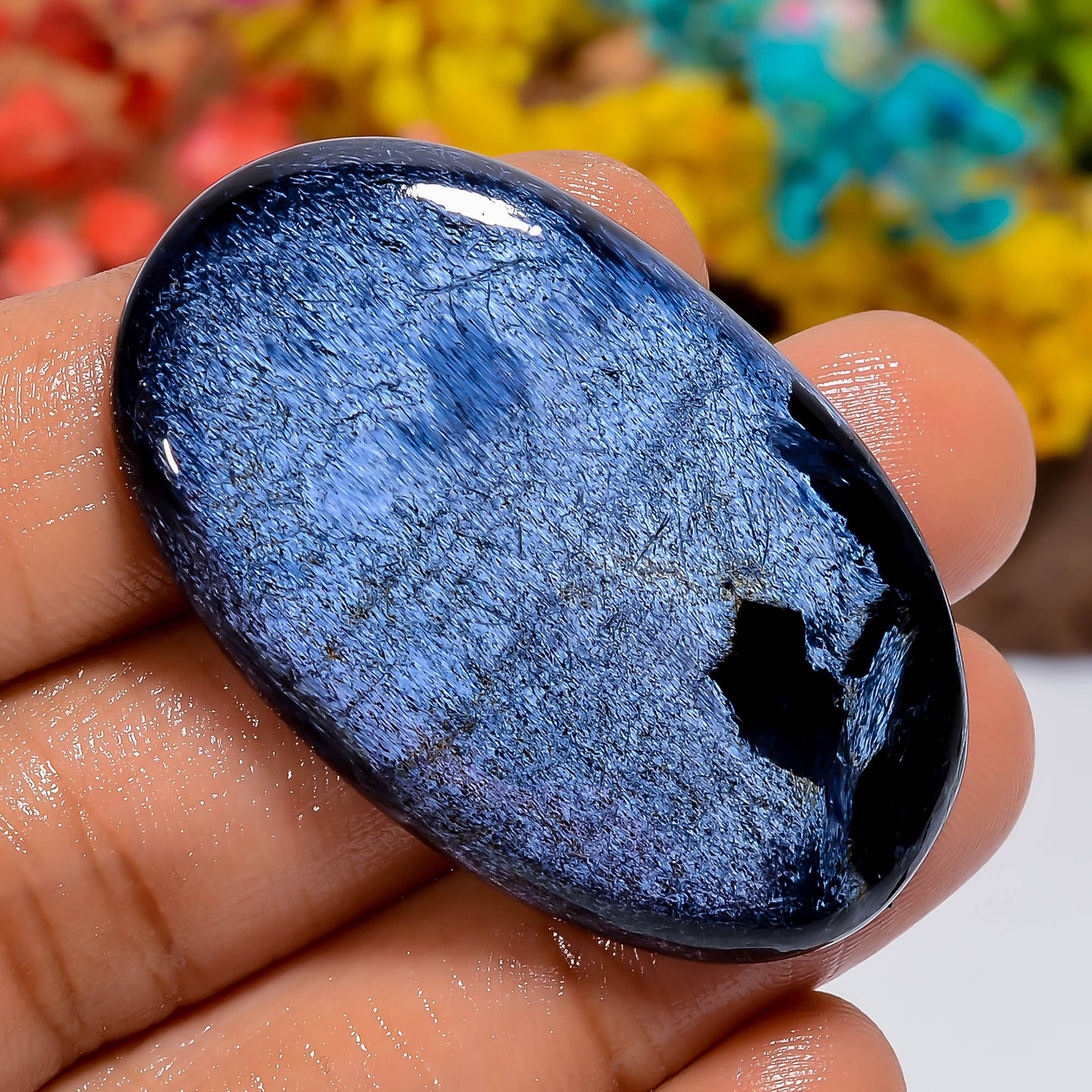Natural Pietersite Oval Shape Cabochon Loose Gemstone 53 Ct. 41X25X5 mm