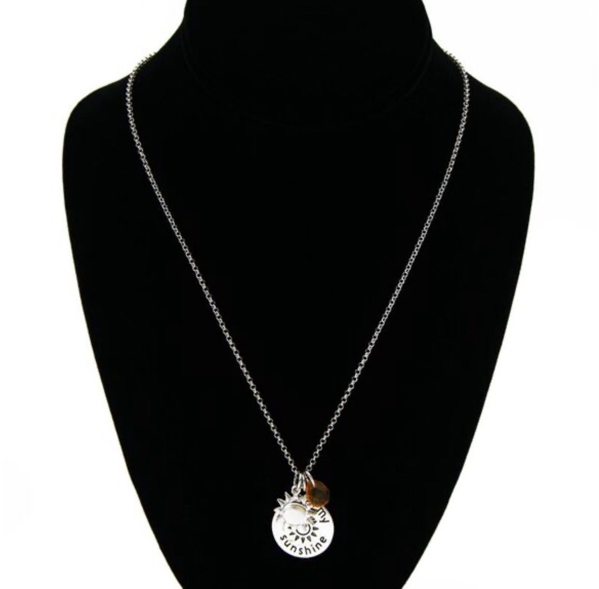Glam & Glow “You Are My Sunshine” Charm Bracelet and Necklace Set