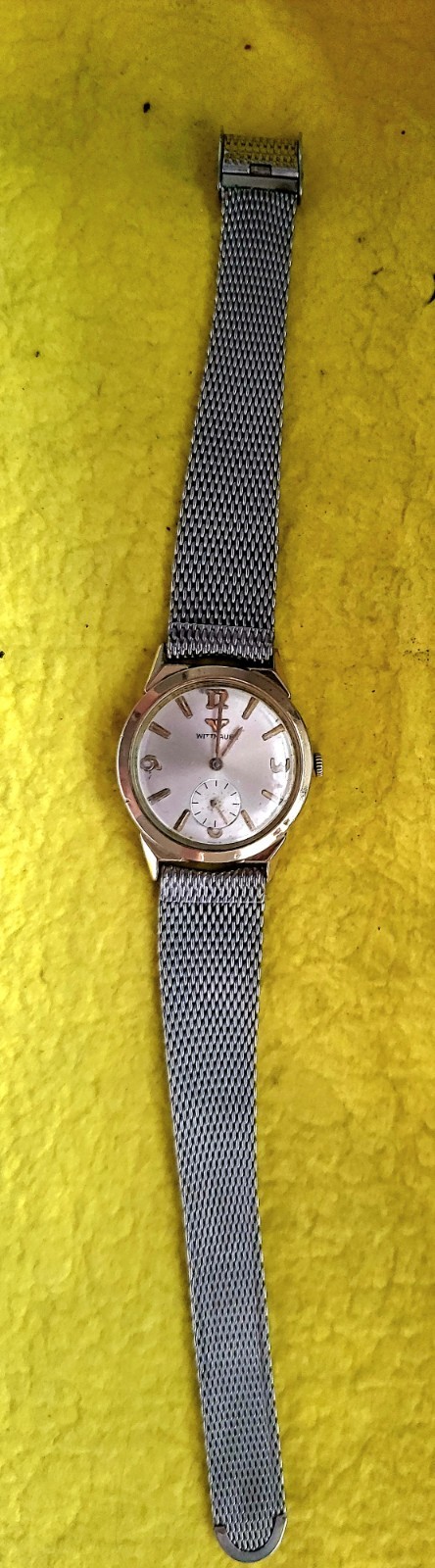 WITTNAUER /Longines WATCH- 1OK RPG BEZEL- Milanese Mesh band made by Longines