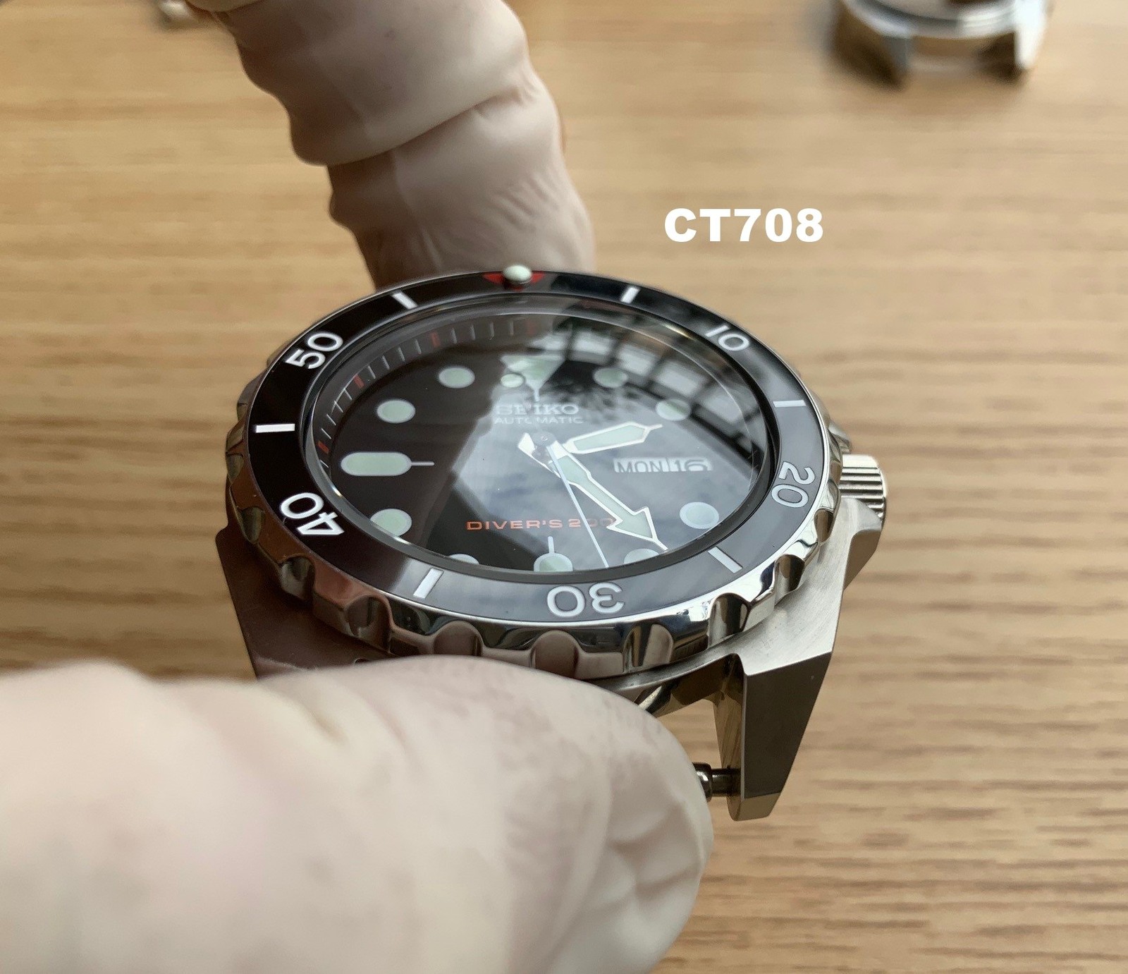 SKX007/SRPD Samurai Conversion Watch Case – CT708 Polished/Brushed