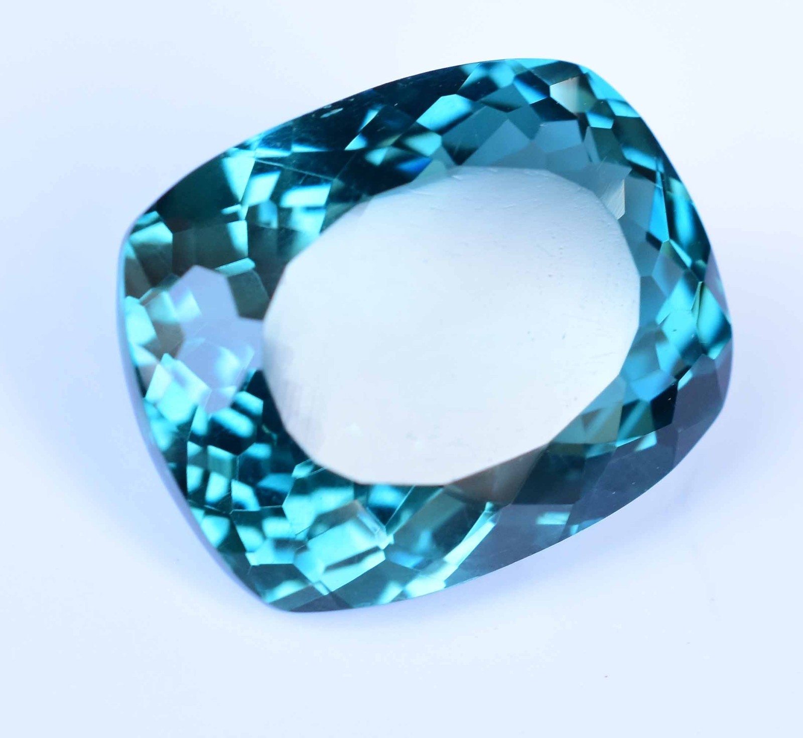 Natural Paraiba Tourmaline Green Blue 26.70 Ct Certified Cushion Loose Gemstone