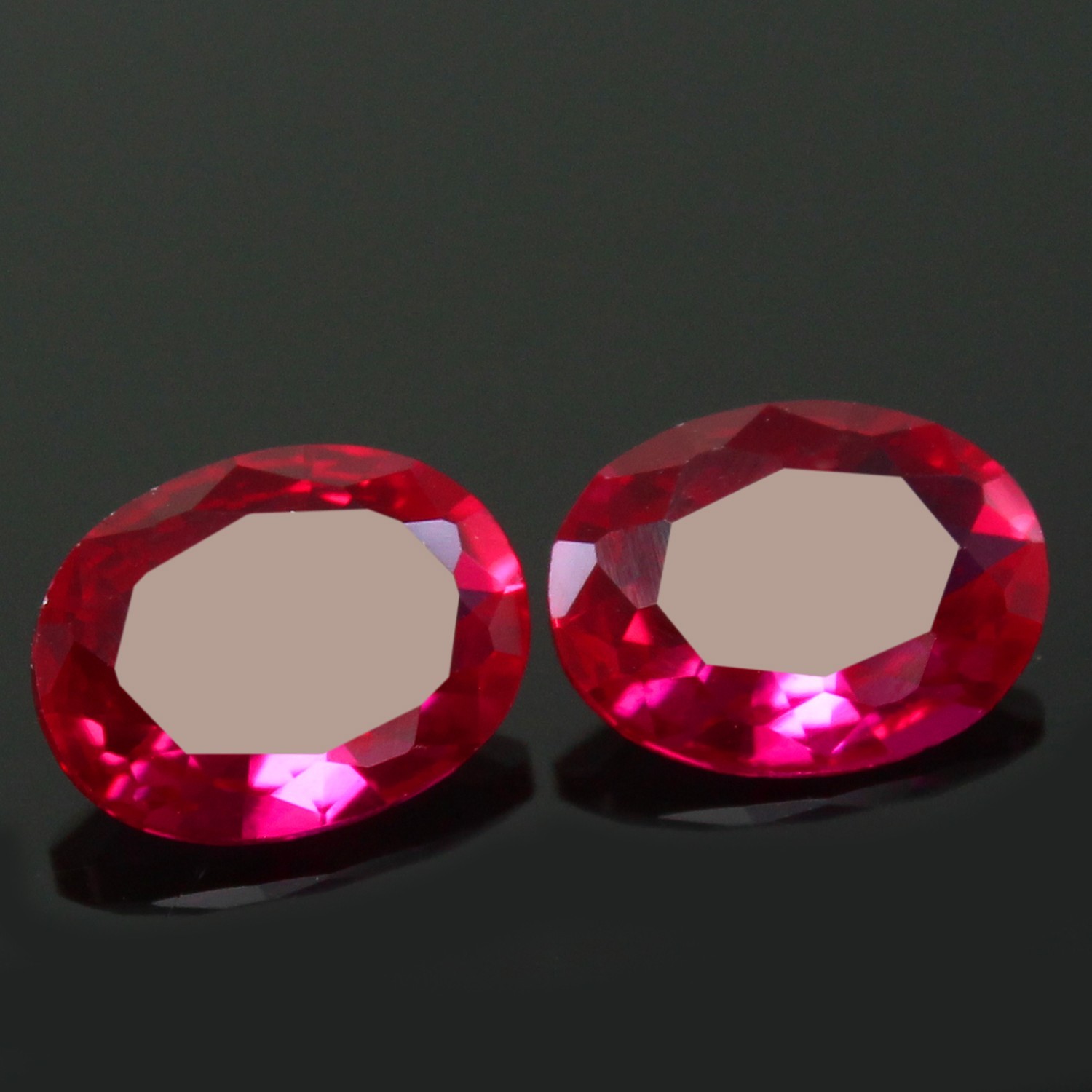 Natural Certified Mogok Pigeon Blood Red Ruby 5×4 MM Oval Pair Unheated Gemstone