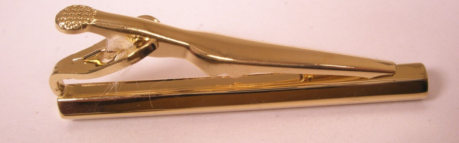 1-7/8″ Hexagon Hex Key Thin Design Gold Tone Quality Vintage Tie Bar Clip