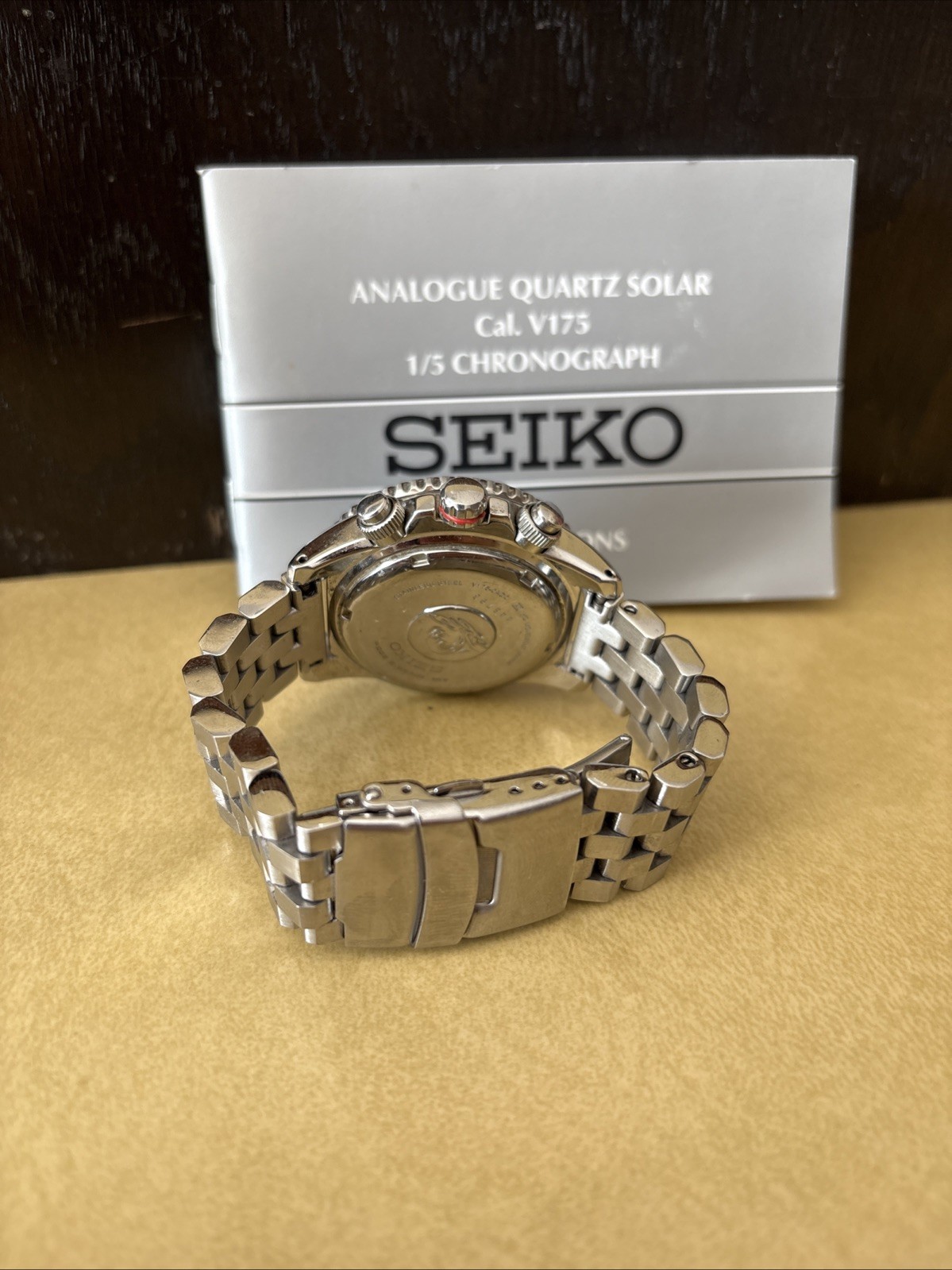 Seiko Prospex SSC017 Solar Chronograph Diver Pepsi 200M V175 Watch