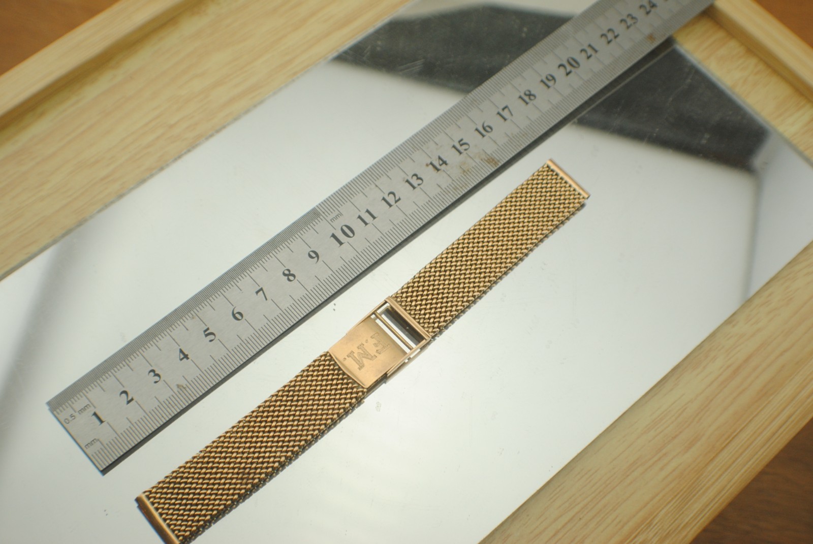 VINTAGE 18K ROSE GOLD 17.4MM LUG 47.5 G BRACELET 1950S 17CM IWC OMEGA PATEK VC