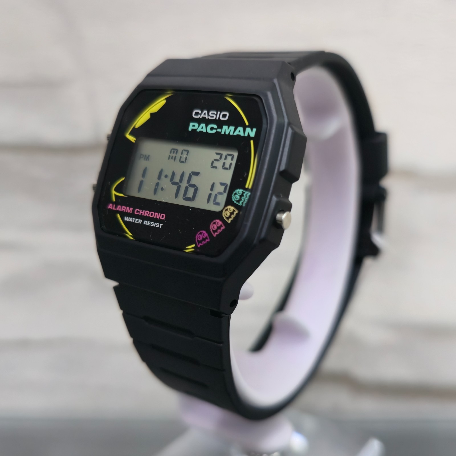 Casio F-91WPC-1A PACMAN Limited Edition Digital Black Dial 35mm New Unisex Watch