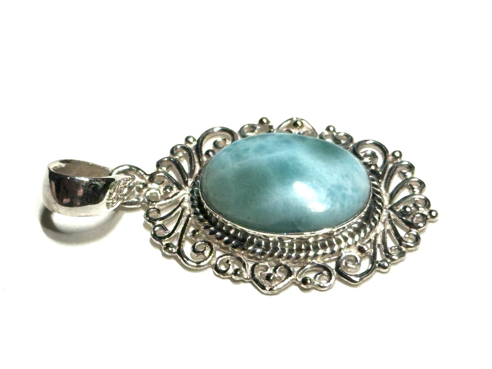 Lariat Solid 925 Sterling Silver Pendant