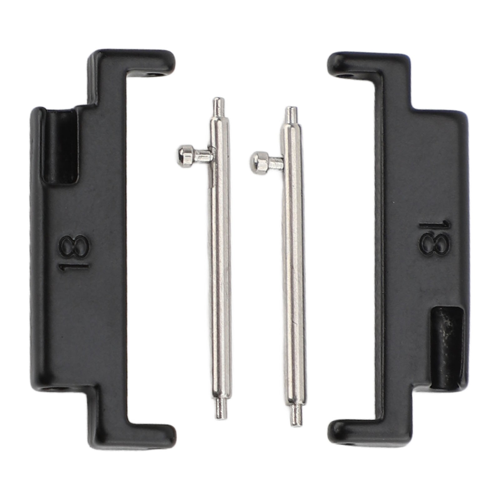 1 Pair Metal Watch Band Adapter Watch Strap Connection Adapter Stainless Steel