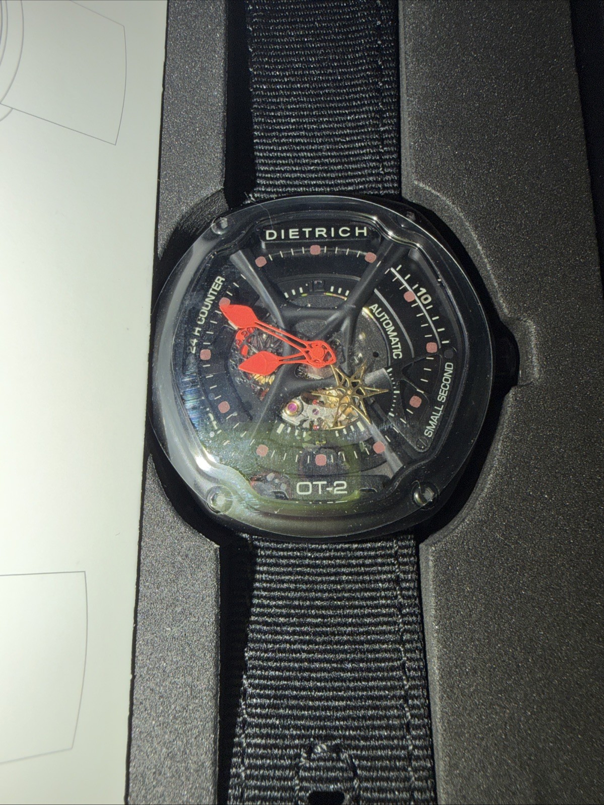 Dietrich OT-2 Black Stainless Steel Watch