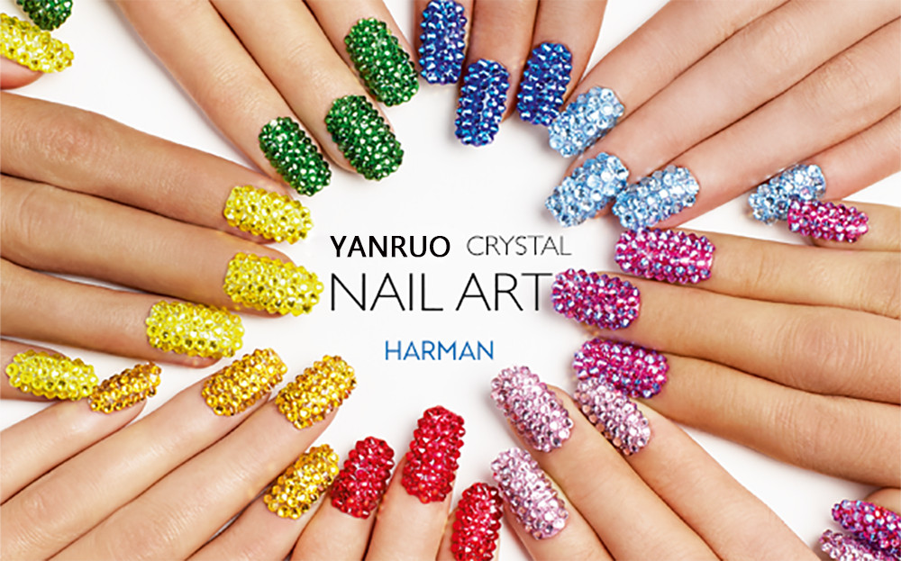 1440pcs All Colors 3D Nail Art Crystal Non Hotfix Flatback Rhinestones SS3-SS12