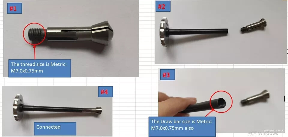 Spring Collets Collet M7.0x0.75mm fits 8mm Watchmaker Lathe New 20pcs