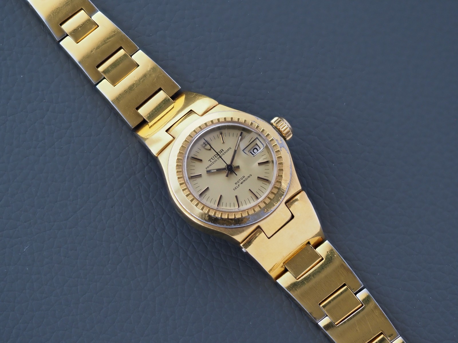 Tudor Princess Oysterdate 26mm 9301/3 Gold Plated Champagne Dial 1974