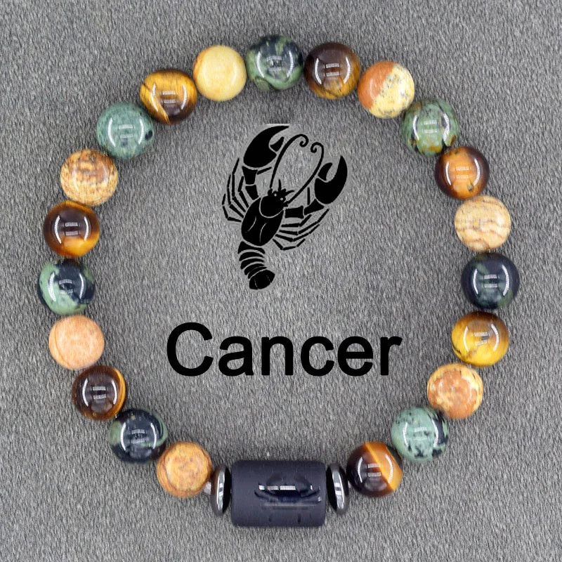 Zodiac Sign Bracelet 12 Constellation Gemini Virgo Libra Friendship Men Jewelry