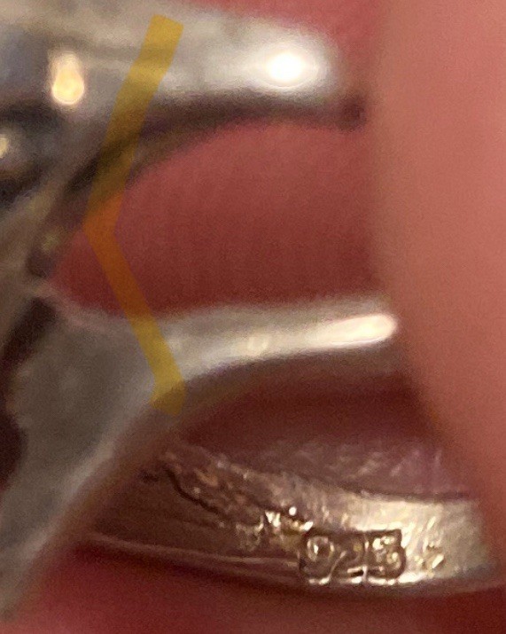STERLING SILVER DOLPHIN RING SIZE 5 4.0G