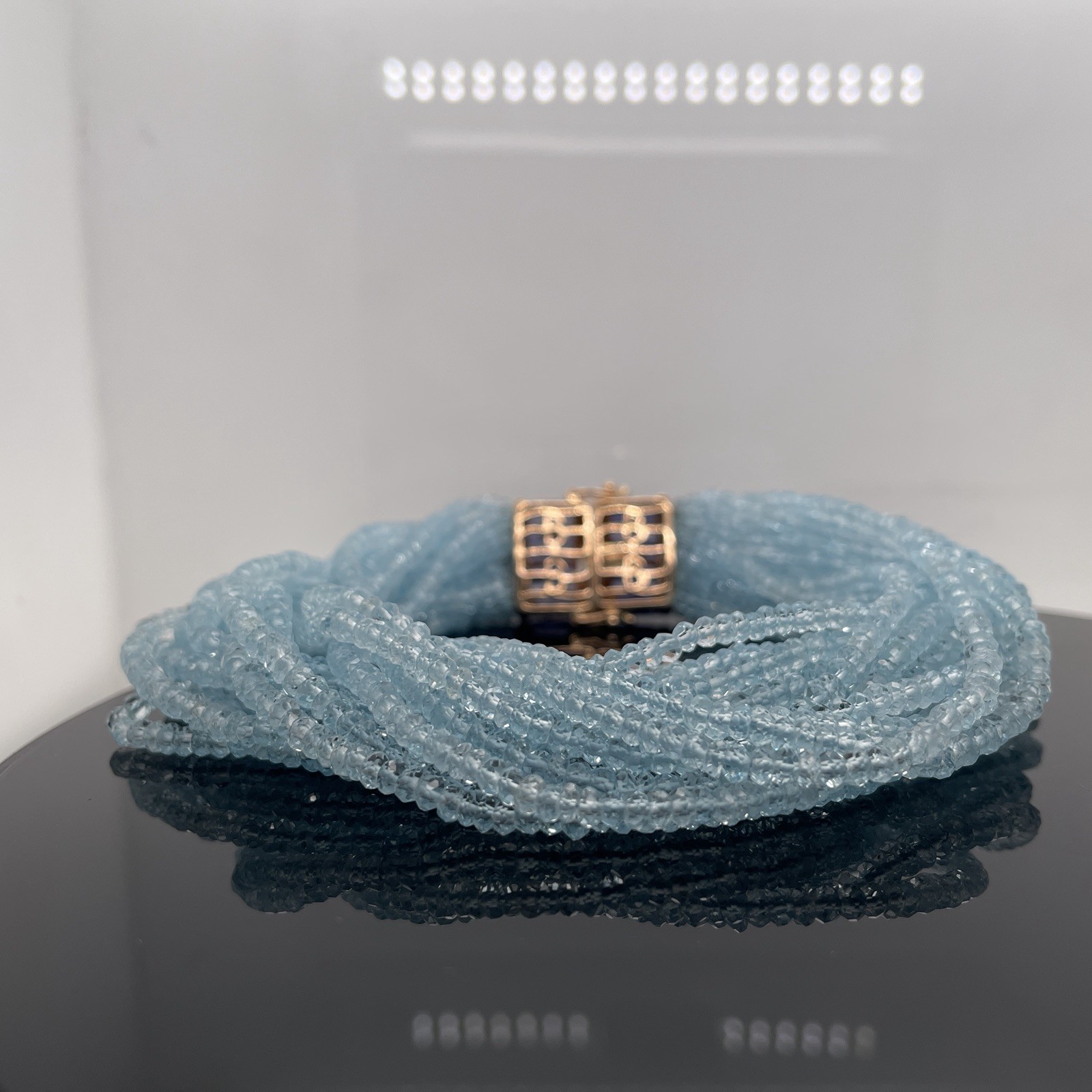 BELLARRI 18k Rose Gold 7.71Ctw Lolite & Diamonds Circle Of Love Bracelet $15390