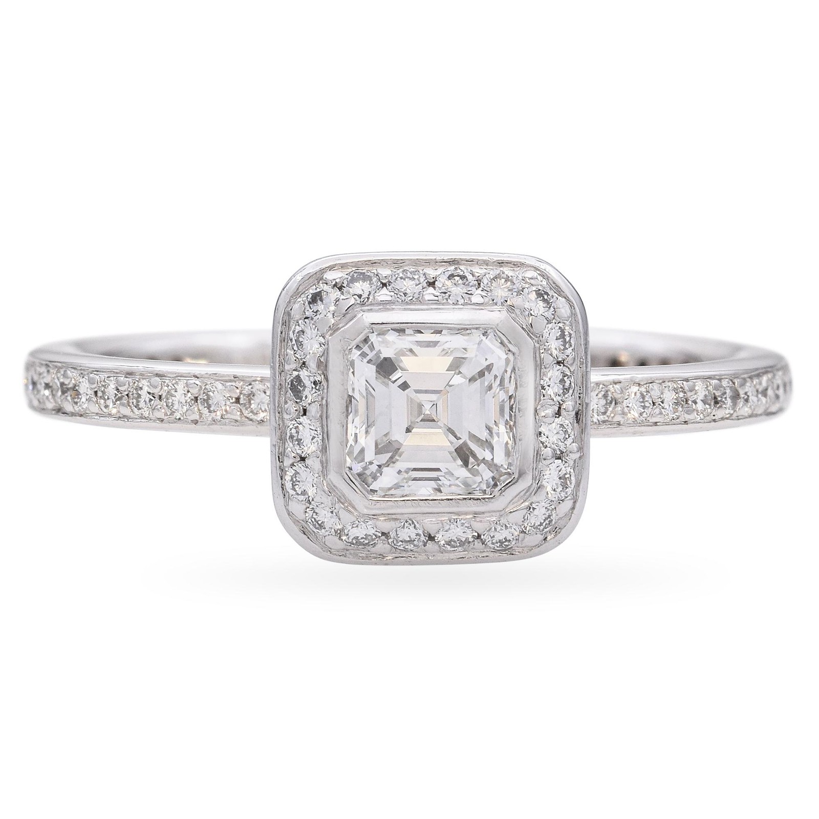 Vintage Platinum Ritani Design 1.00tcw Diamond Ring