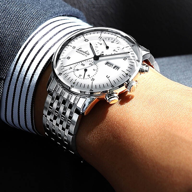 Loubin Mechanical Automatic Men’s Watch Stainless Steel 5ATM Sapphire Luminous