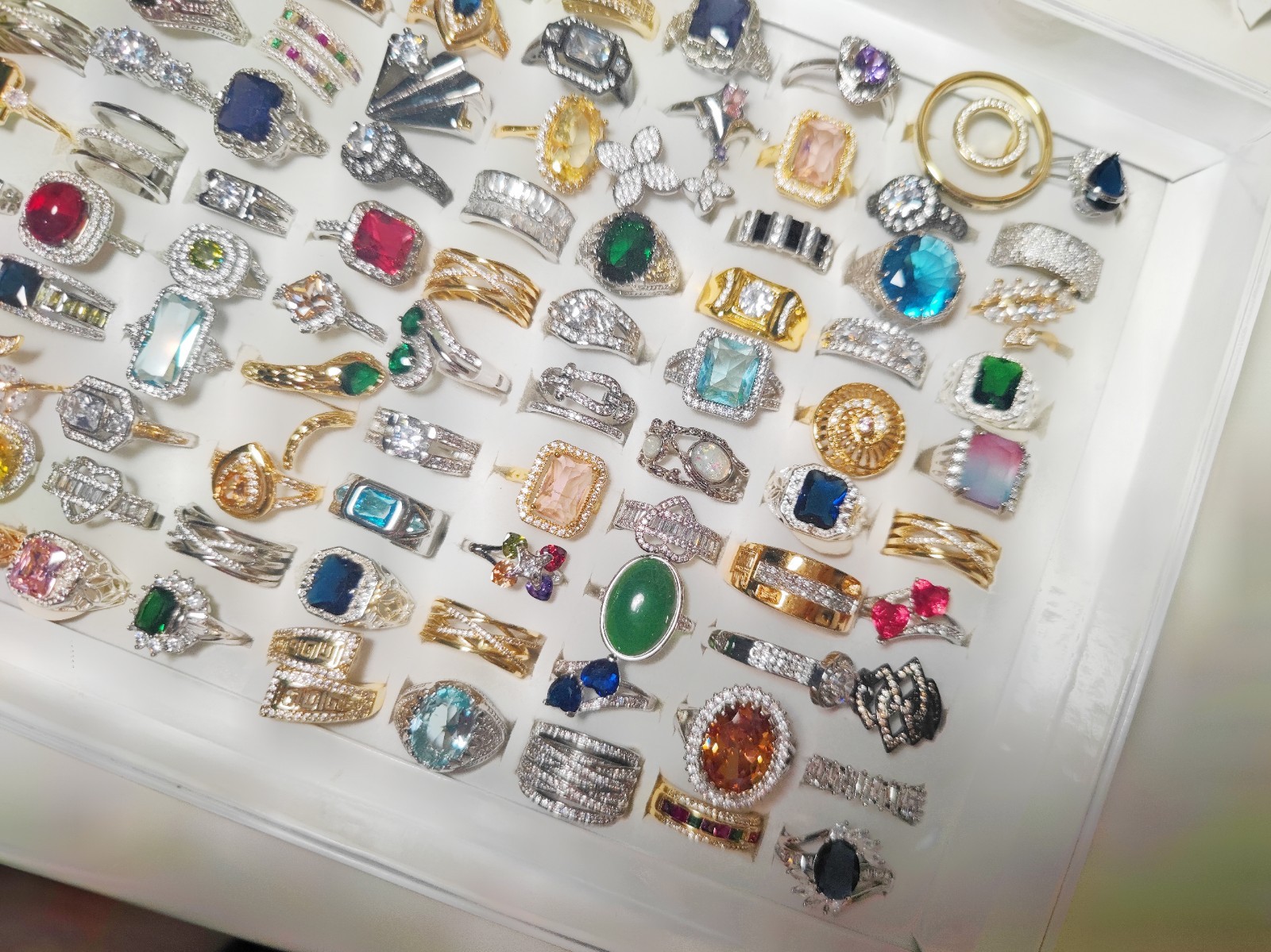 Wholesale 50Pcs Mixed Rings Bulk Finger Band Ring Lot Men Women Jewelry Fashion
