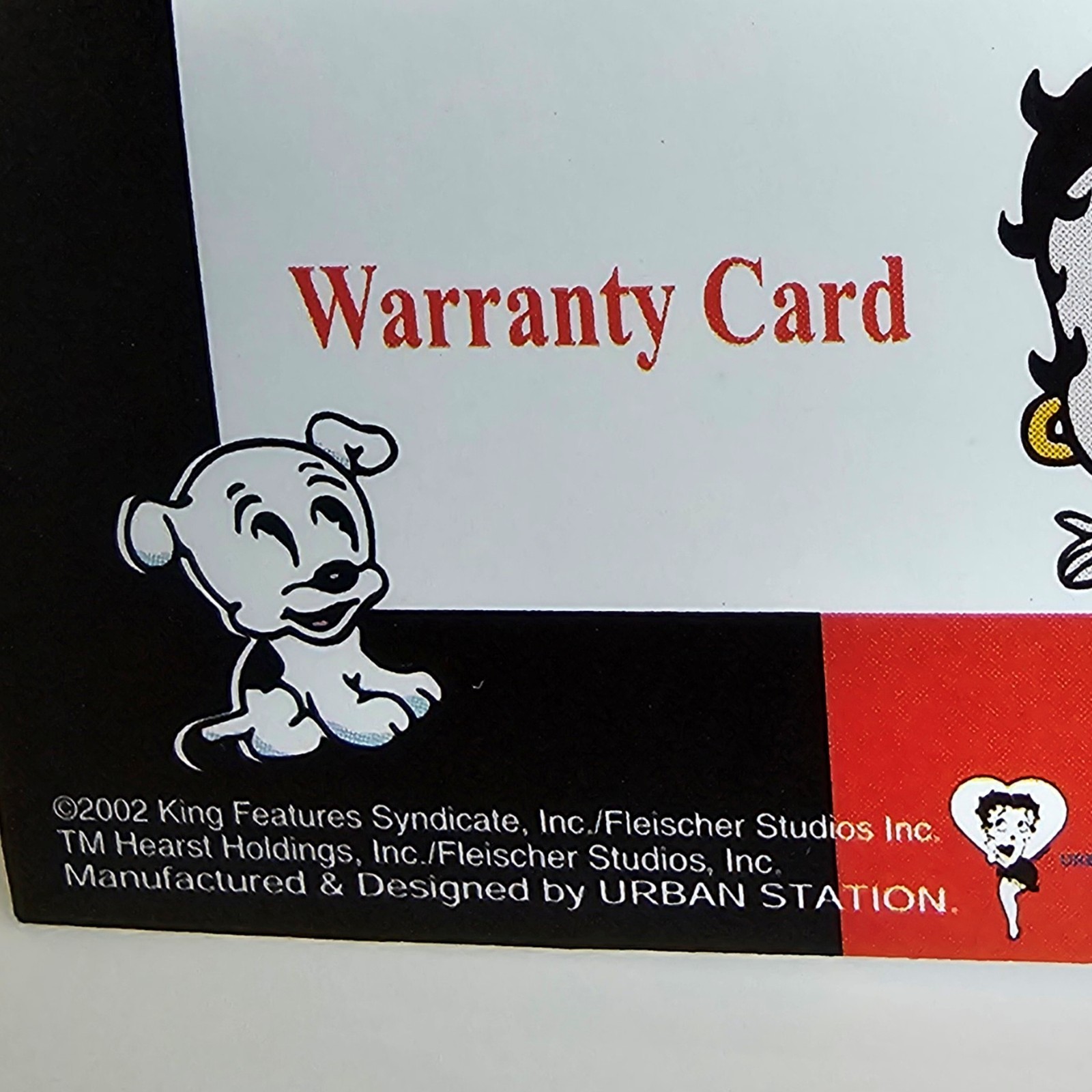 NOS Betty Boop “Marilyn Monroe” Crystal MOP Dial Black Leather Watch New Battery