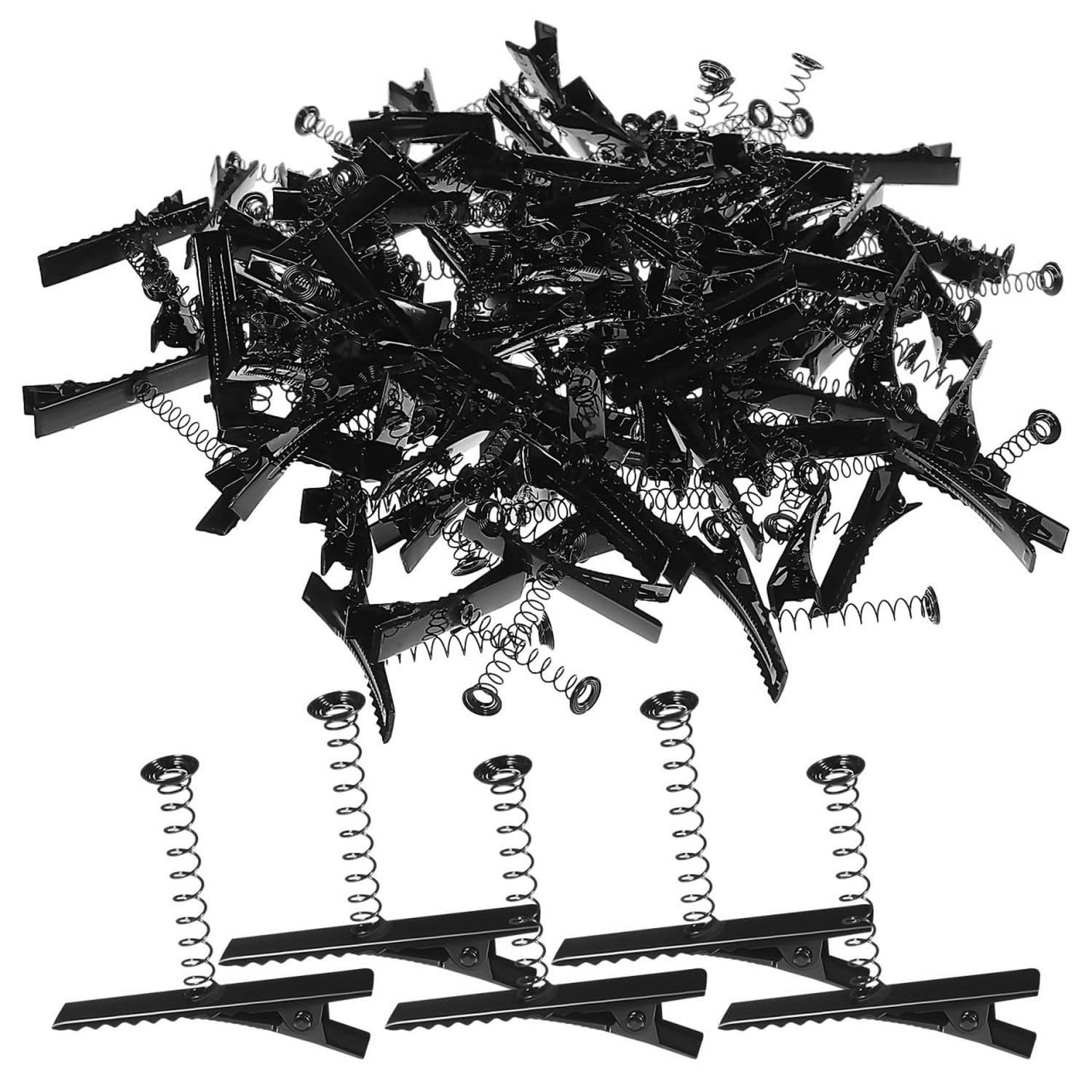 100pcs Metal Duck Bill Hair Clips DIY Hairpins Barrettes for Hair Styling Sch…