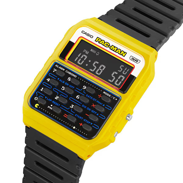 CASIO Classic CA-53WPC-1BJR PAC-MAN Collaboration Model Yellow