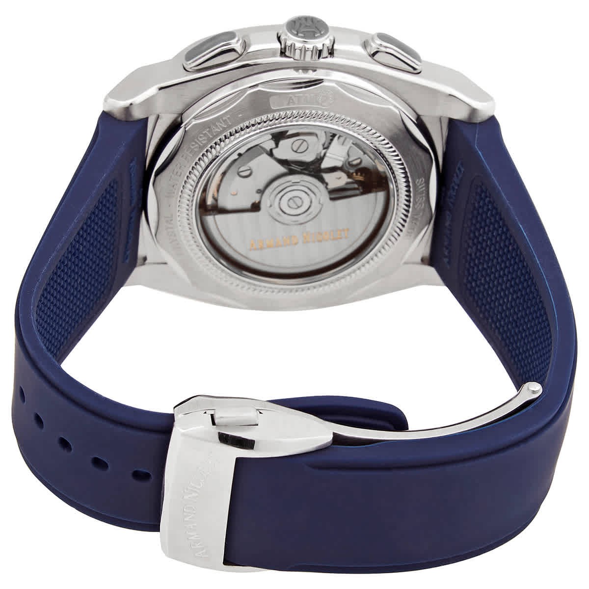 Armand Nicolet JH9 Chronograph Automatic Blue Dial Mens Watch A668HAA-BO-GG4710U