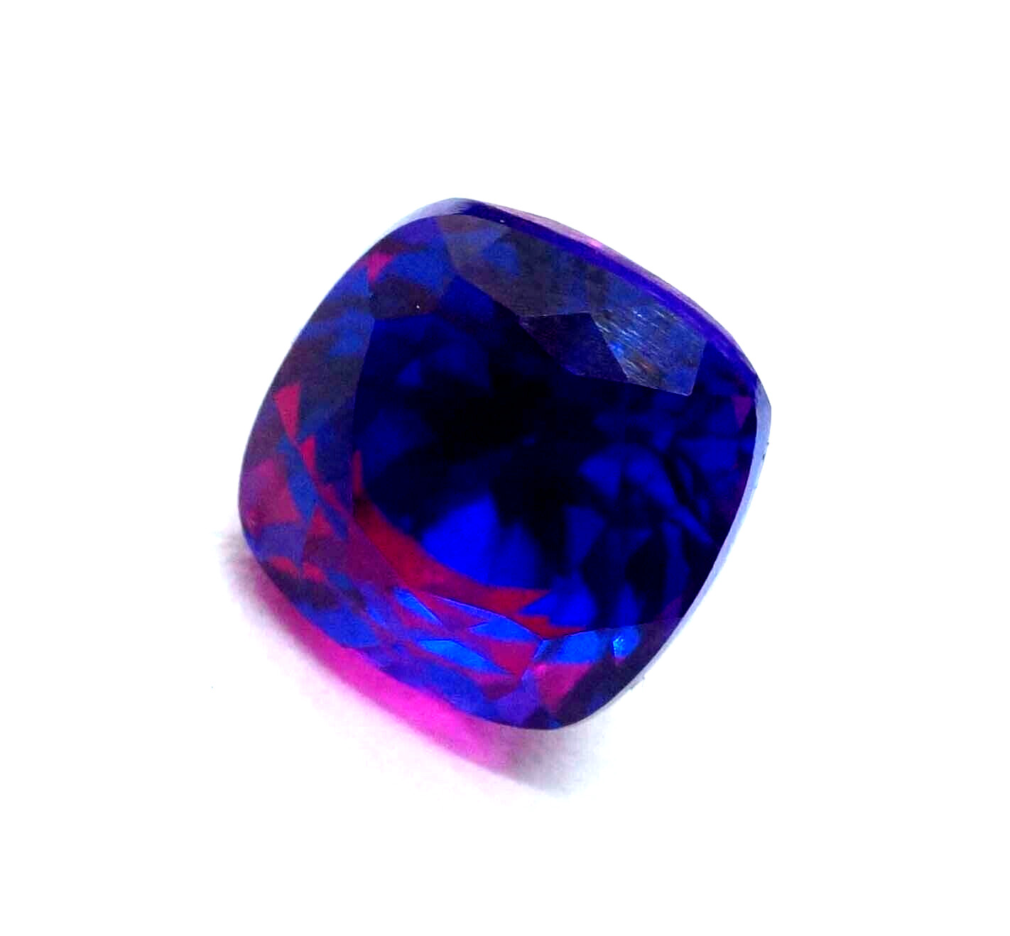 9 CT+ Natural Bi-Colour Pitambari Sapphire Cushion Cut Loose Certified Gemstone