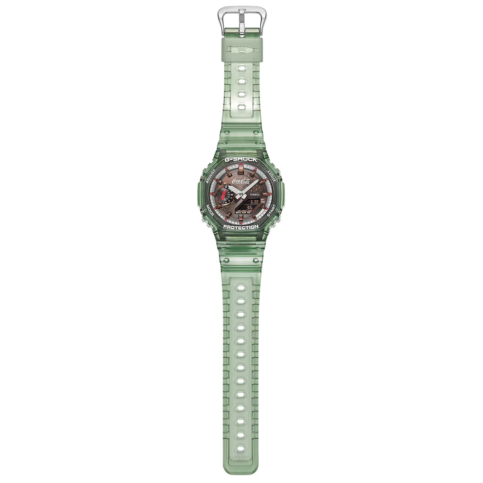 CASIO G-SHOCK x Coca-Cola GA-2100CC-3AJR. In Hand, With Box And Papers