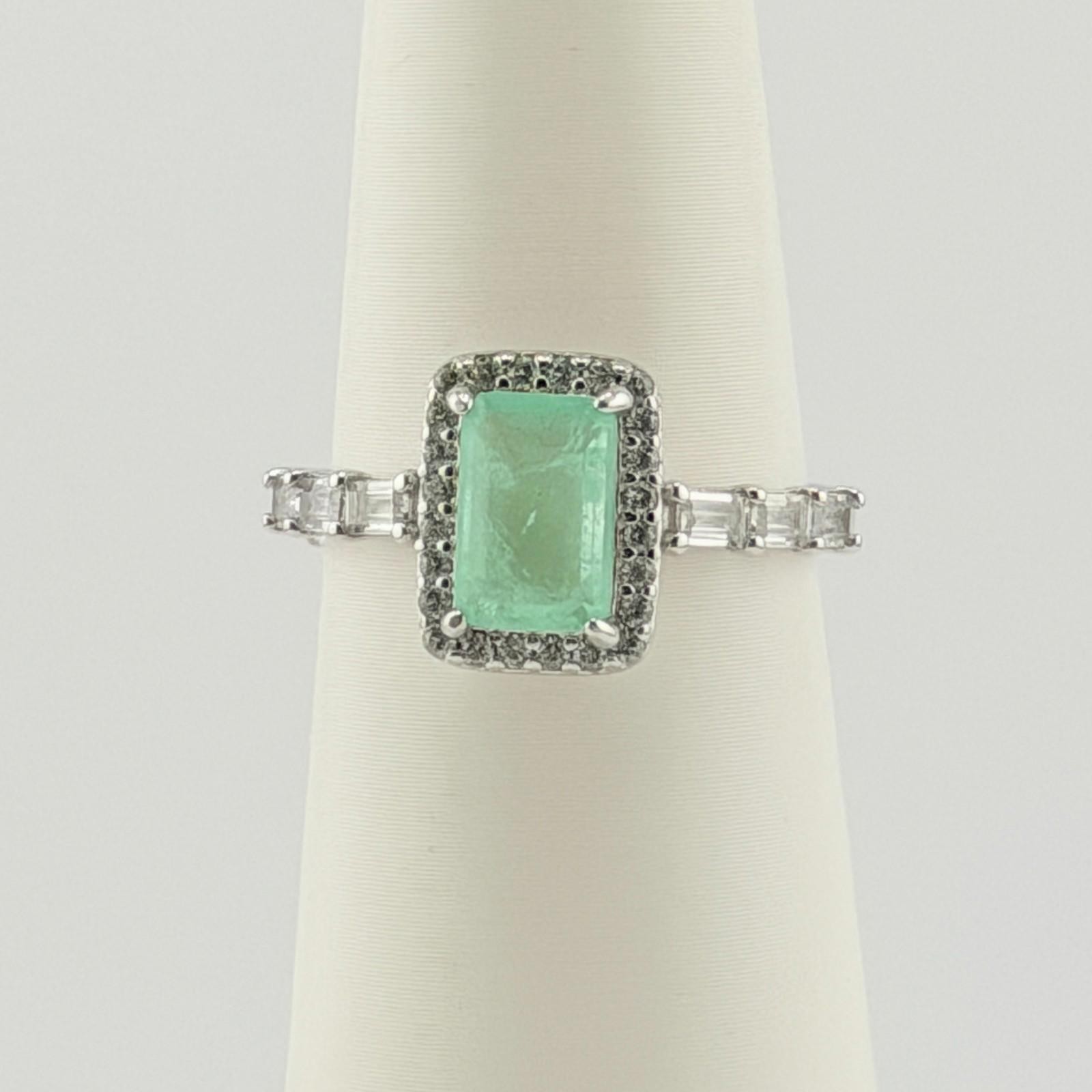 Bomb PartySz 9 “Always The Romantic” Mint Green Tourmaline on .925 Sterling