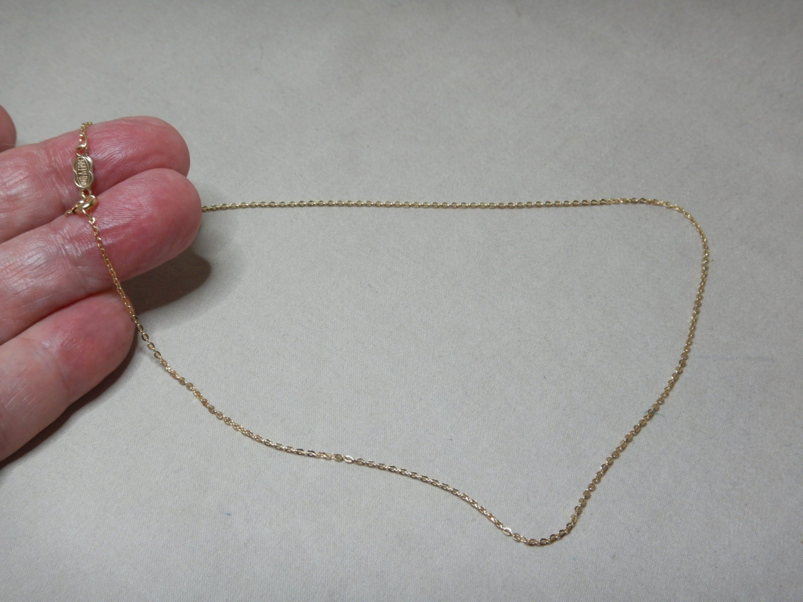 Vintage 9ct Gold Italian Chain Necklace by UNO A ERRE 4238