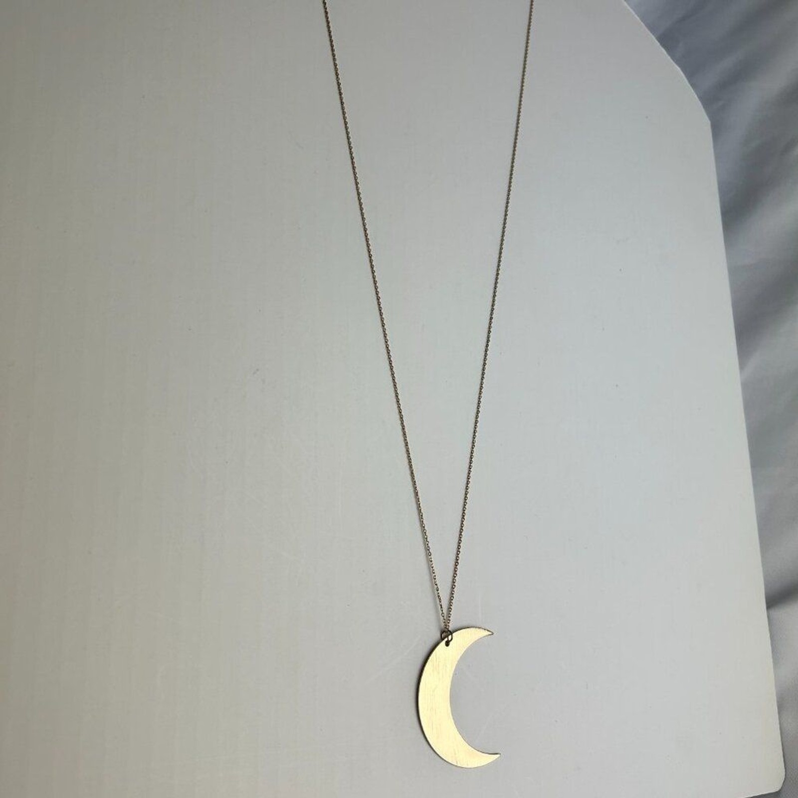 NORDSTROM RACK Crescent Gold Tone Moon Necklces NWOT