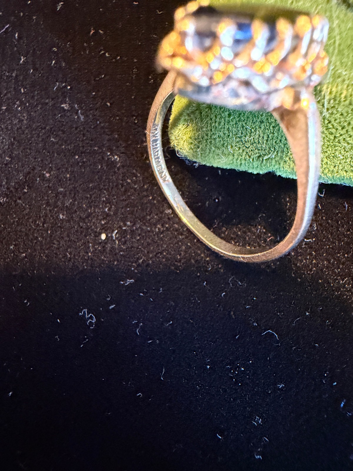 Vintage SOLID 10KT Gold Stamped Size 7 Ring Harmony 2.82g New Old Stock!