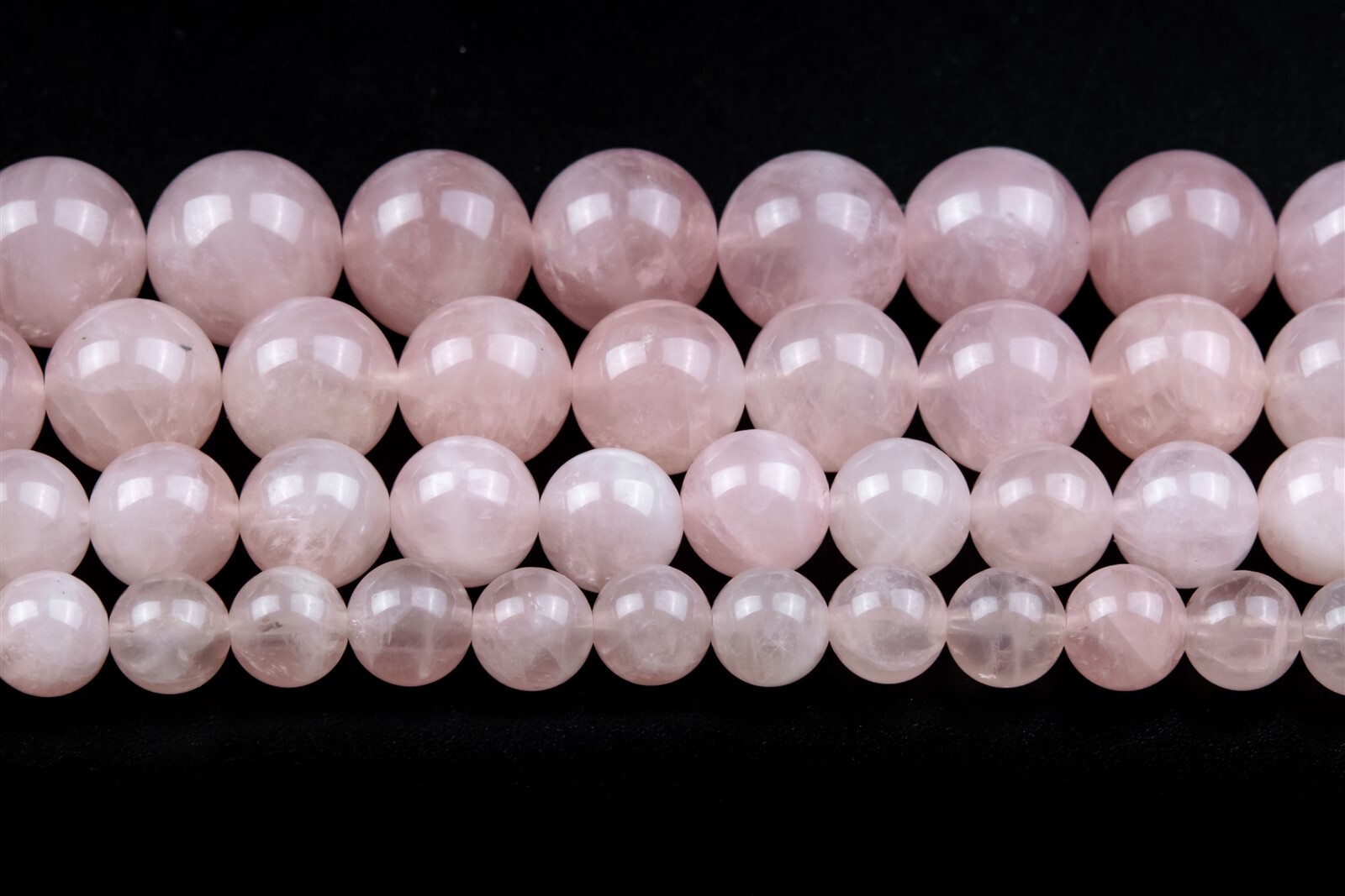 Natural Pink Rose Quartz Beads Grade AAA Round Loose Beads 7/8-9/10-11/11-12MM