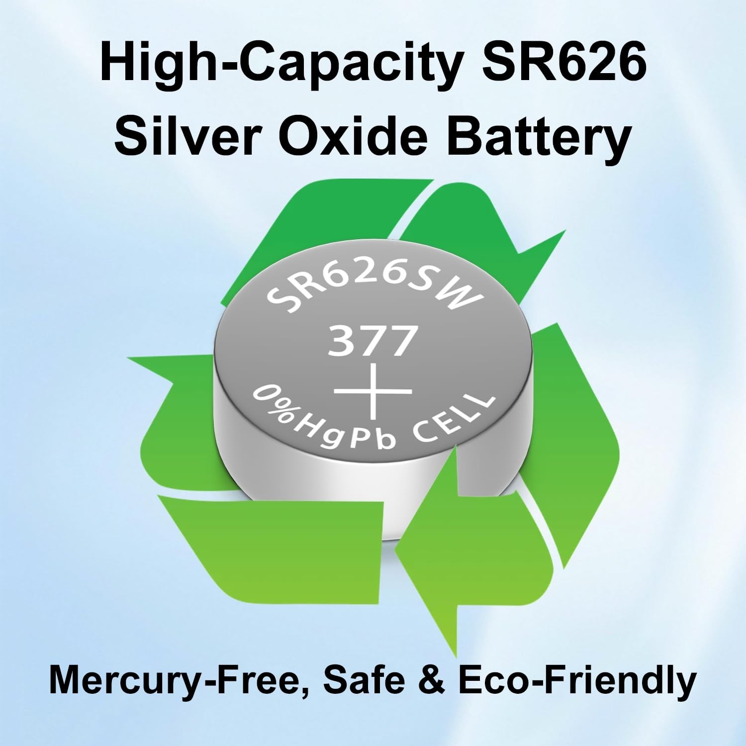 80 Pack SR626SW Watch Batteries – Long-Lasting Silver Oxide LR626 AG4 376 Coin C