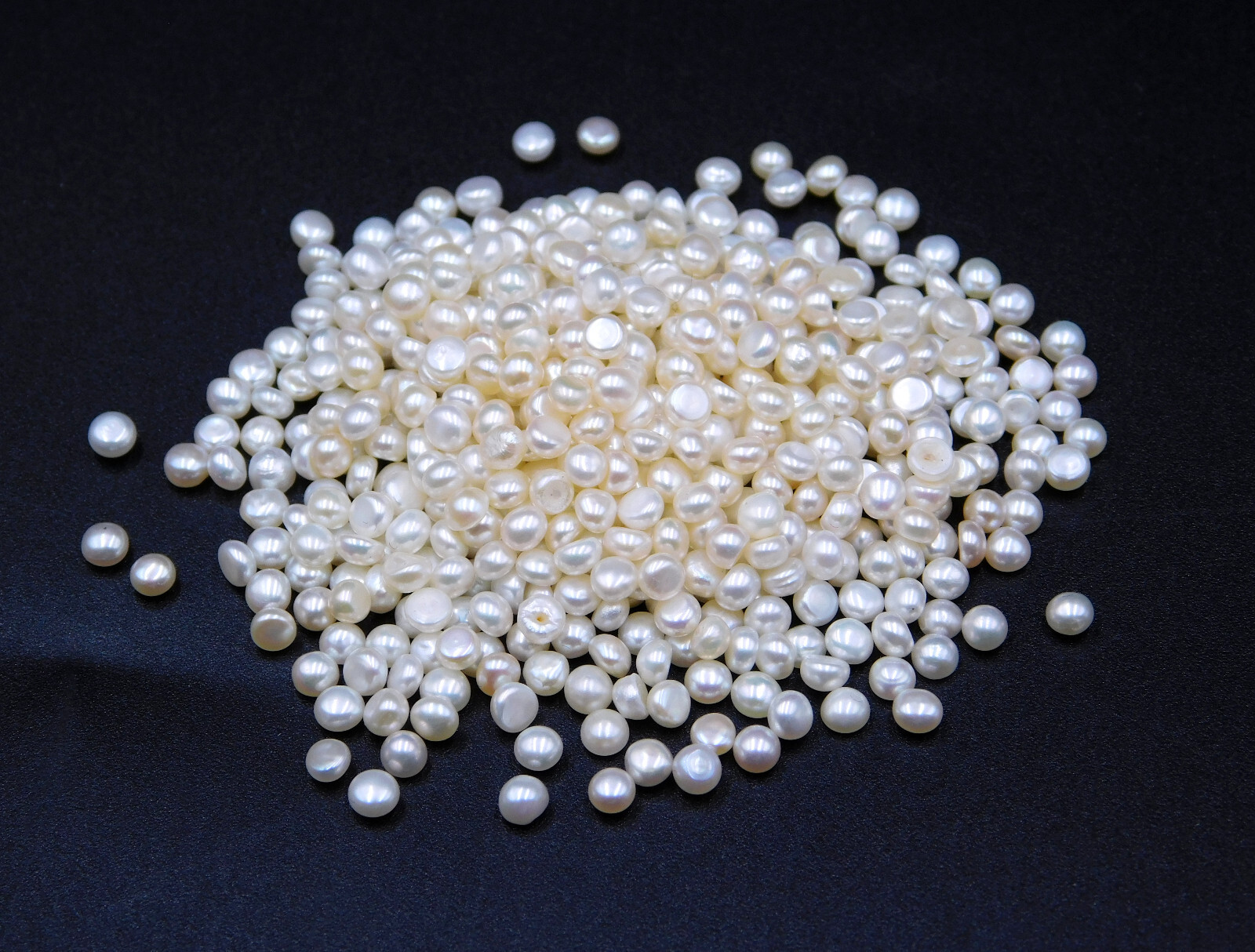 3 MM Natural Pearl Half Round Cab Lot Loose Gemstone For Jewelry Making P-3481