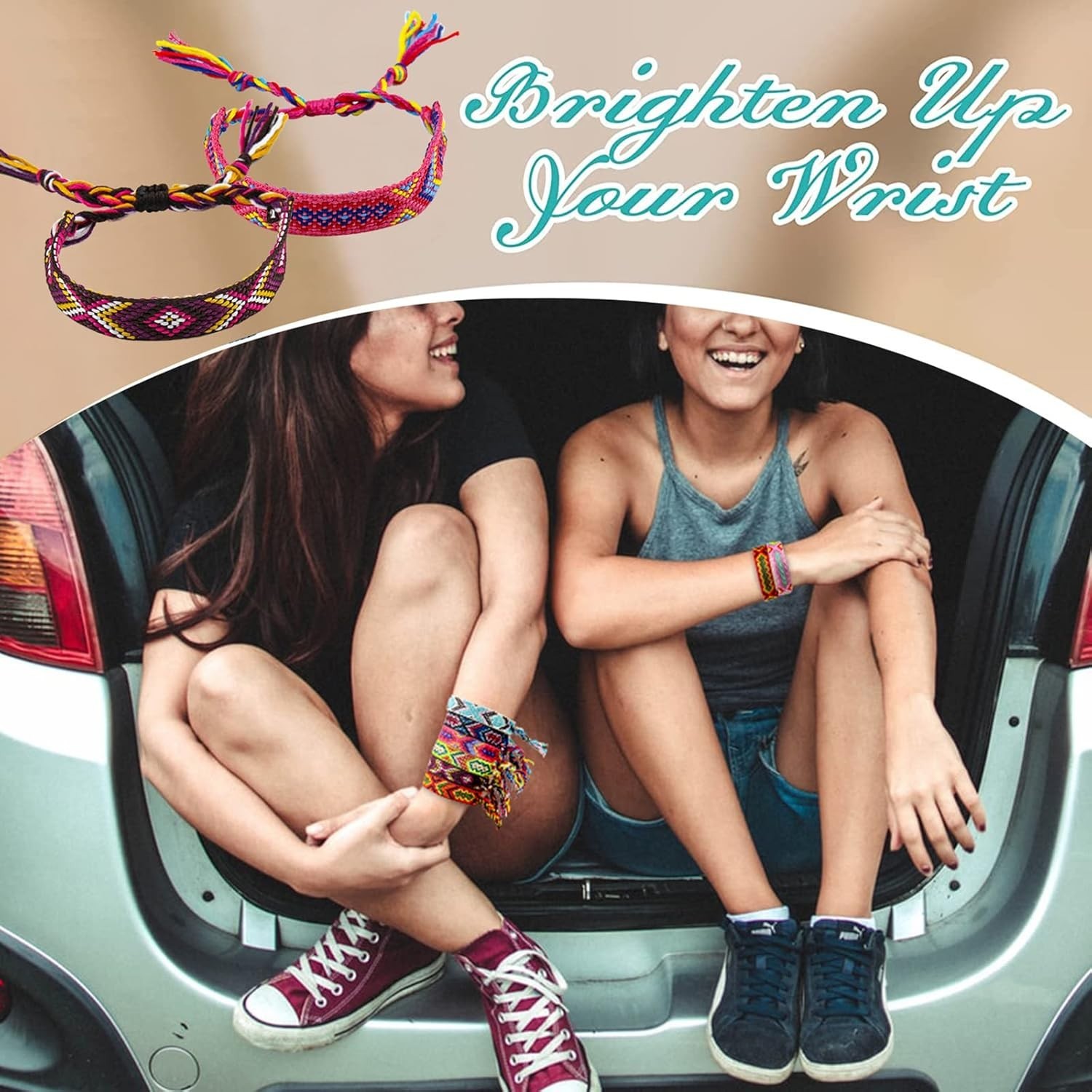 Adjustable Sliding Knot Friendship Bracelets – 12 Vibrant Styles for All Ages