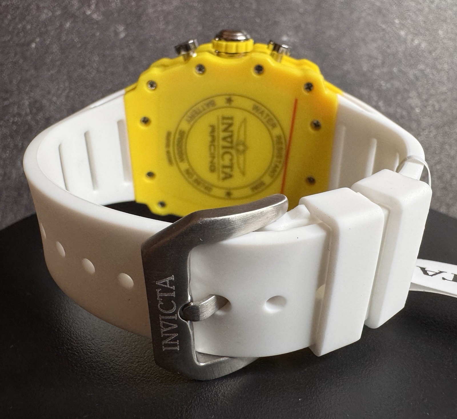 Invicta Racing 69740 Race Miami Special Edition Yellow Skeleton Chronograph NIB
