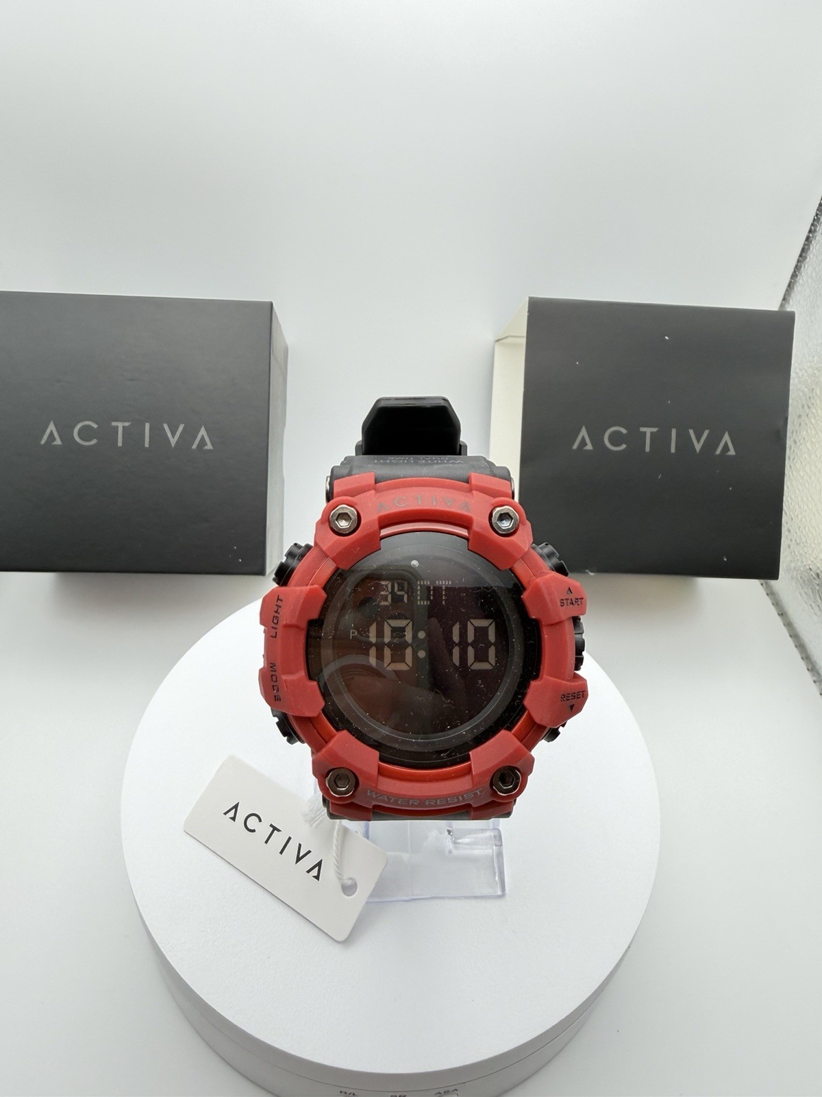 ACW1968-006 Activa Kadron x Invicta Digital Watch Men’s 53mm Black/Red