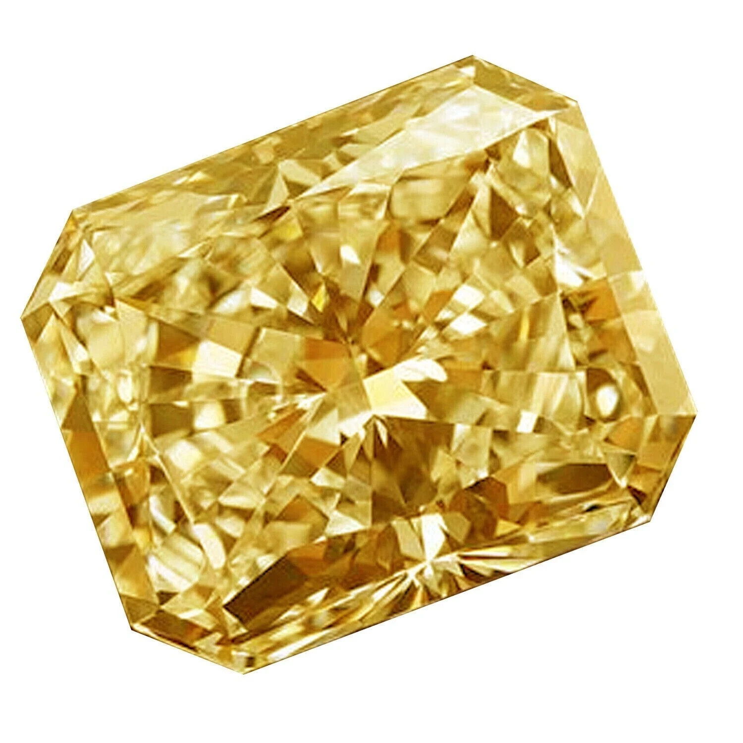 2.15 Ct Fancy Yellow Radiant Cut VVS1 Diamond Premium Quality Loose Gemstone