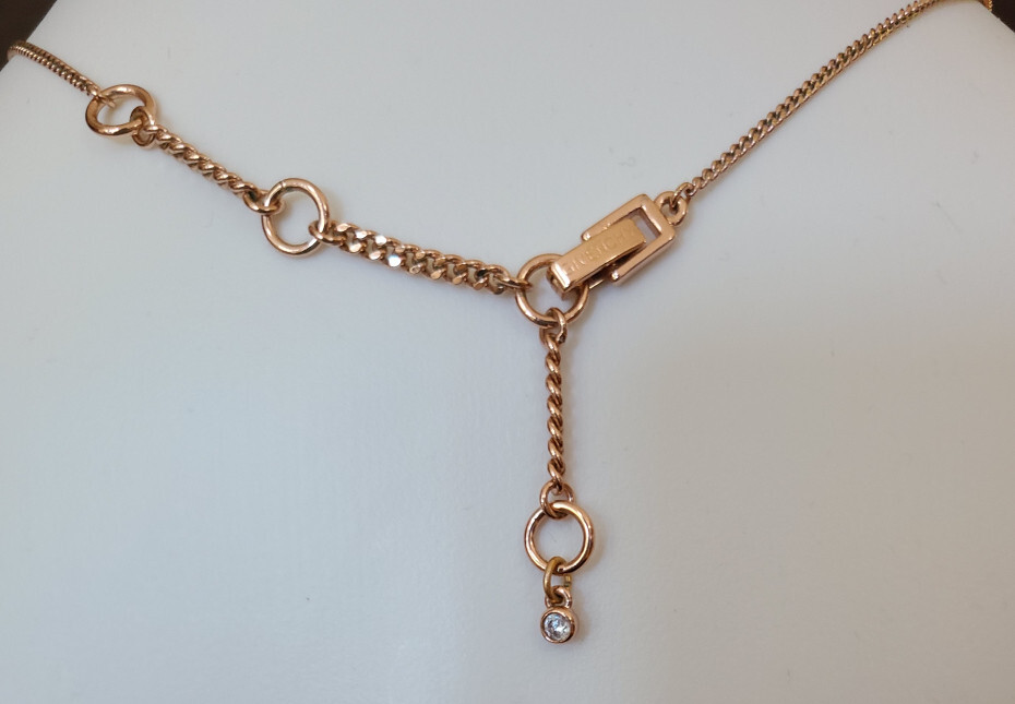 Givenchy Designer Crystal Halo Pendant Necklace – 16 in + 3 in extender