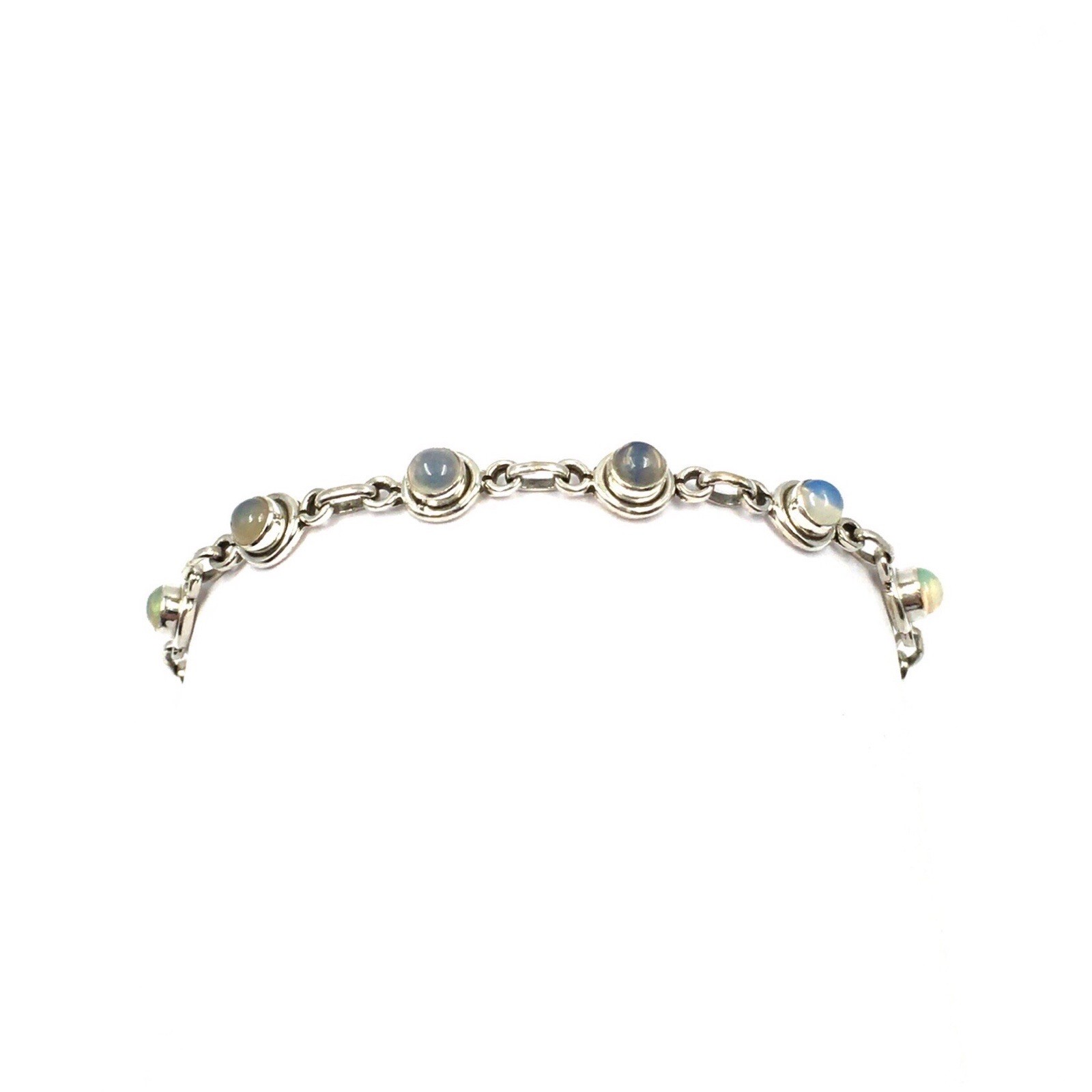 19-21.5cm Bracelet 925 Sterling Silver Opal Tennis Bracelet 4.9c Jewelry Multicolor