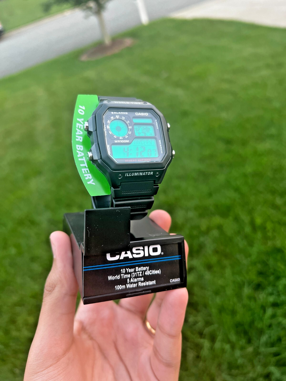 “Radar” | Casio World Time Illuminator | Royale | AE-1200WH | 🟢 | Custom | MOD