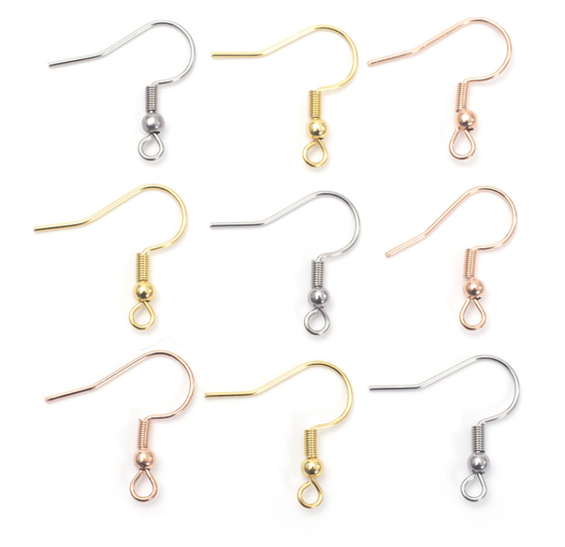 10Pairs 316 Stainless Steel Earring Hooks Finding Ear Wire Jewelry Making PS1