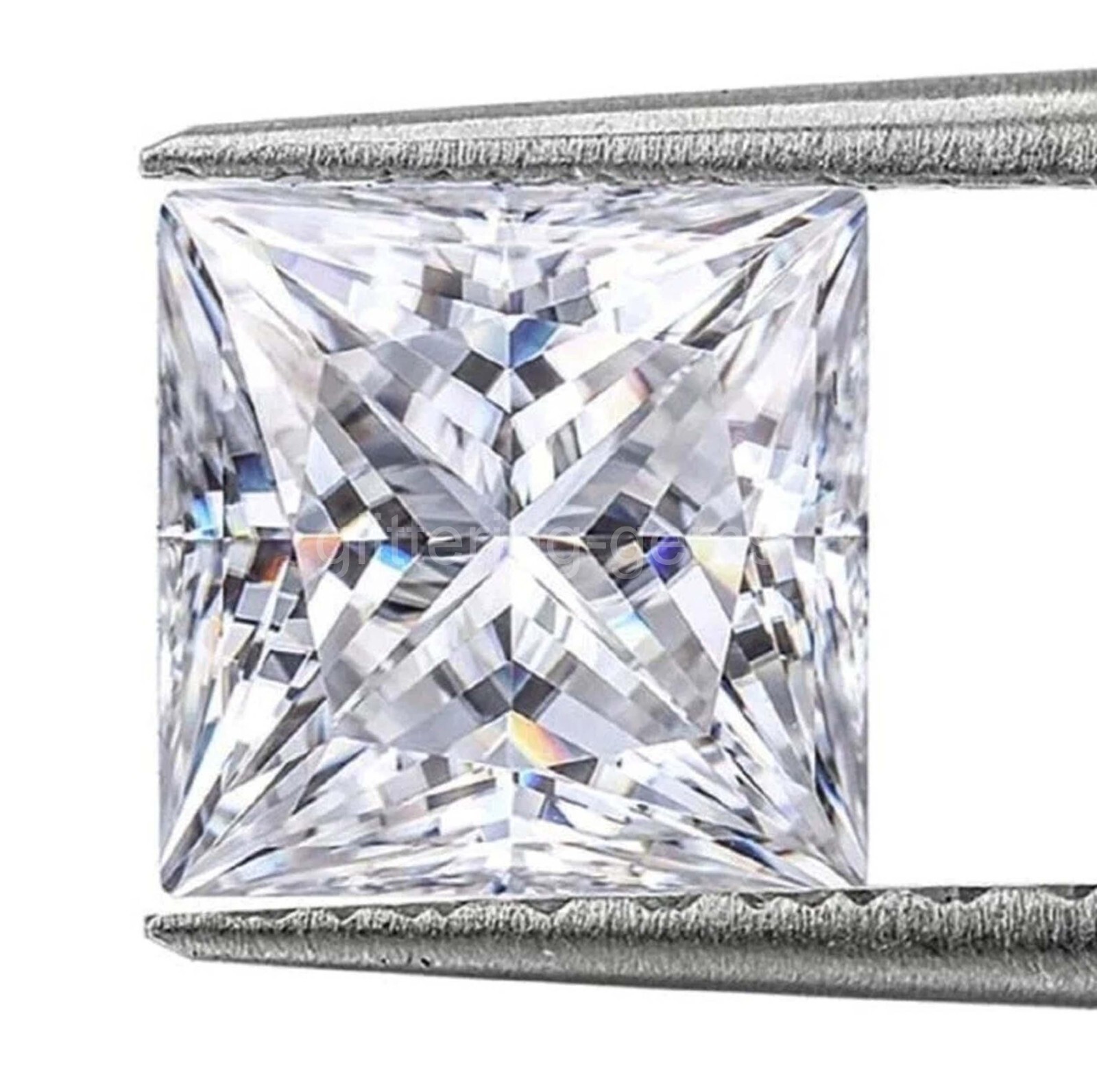 4.70 Carat Lab Grown Diamond Princess Cut D Color VVS1 Certified Loose Gem 5DOQ