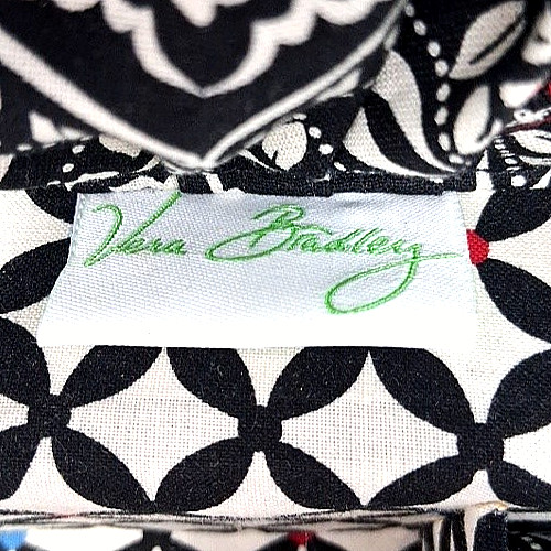 Vera Bradley Travel Jewelry Case Zip Around Quilted 6½”×4″×3¼”