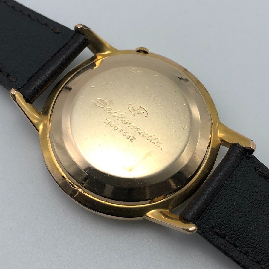 Vintage 1963 SEIKO Seikomatic 30J GOLD FILLED J14074DE Automatic Japan #2627