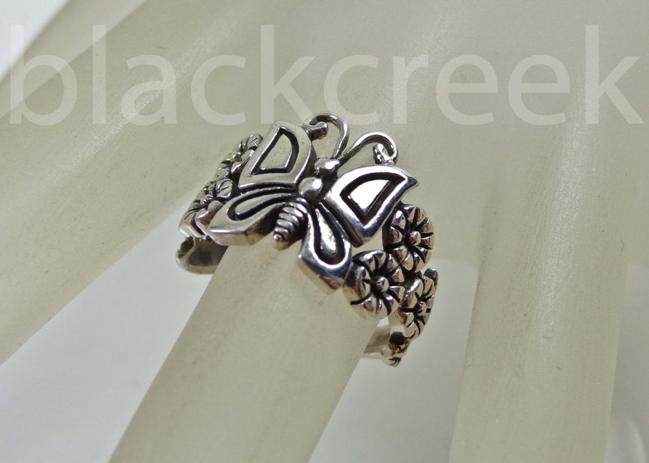 Sterling Silver Lady’s Large Antiqued Butterfly Ring Size 4/5/6/7/8/9/10/11/12