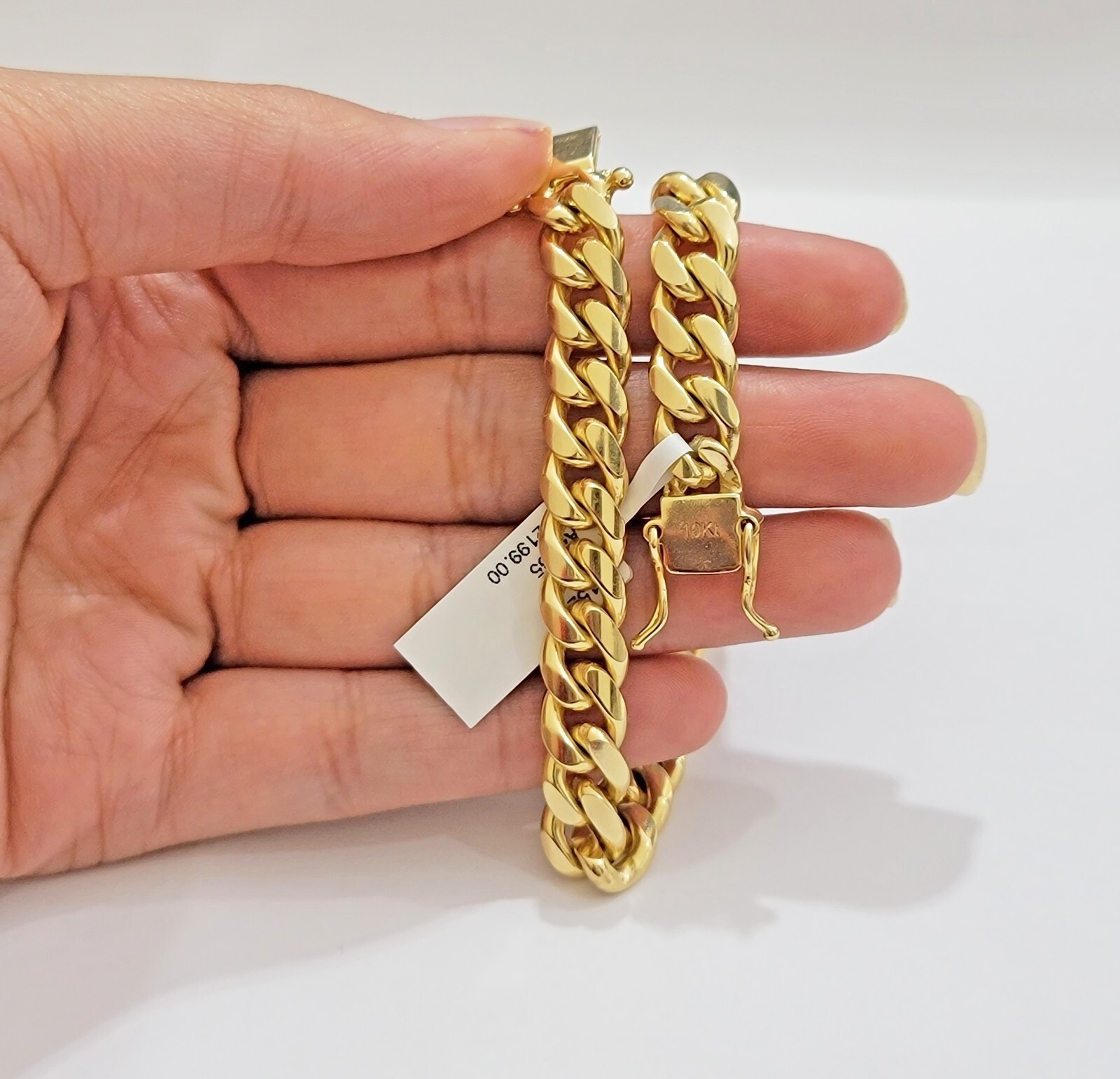 REAL 10k Gold Miami Cuban Bracelet 8″ 8.5mm 10 kt Yellow Gold Strong SOLID Links