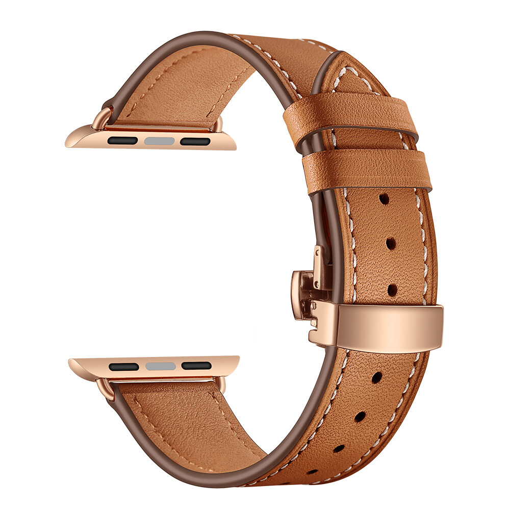 Genuine Leather Band Strap for Apple Watch 10 9 8 7 6 5 4 SE 41/42/44/45/46/49mm